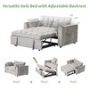 58" 4-in-1 Multi-Functional Sofa Bed with Cup Holder & USB Port - Convertible Sleeper for Small Spaces - 4 of 4