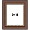 PosterPalooza | Photo Size Traditional Brown Picture Frame - UV Acrylic, Foam Board Backing, Hanging Hardware - 2 of 4