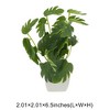 Unique Bargains Artificial Plants Ceramic Pot 2.01"x2.01"x5.51" 1 Pc - 3 of 4