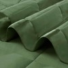 1 PCS Full/Queen Lightweight Down Alternative Blanket with Satin Trim Green - 4 of 4