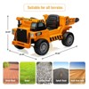 12V Ride On Dump Truck for Kids, Parental Remote Control, 4 Wheeler, Electric Car, MP3 - 4 of 4