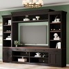 Bookshelf Farmhouse with Adjustable Shelves and Display Cabinets for Living Room 108in Wide - 3irtyhousy - 2 of 4