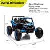 24V Kids Ride-On Utv Car – Battery-Powered Electric Vehicle With Remote Control, Spring Suspension - 3 of 4