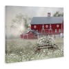 Stupell Industries Red Barn Floral Wagon Meadow, 48" x 36" - 3 of 4