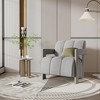 Vynxaria U-Can 26.3'' Modern Minimalist Leisure Armchair, Set of 2, Armchair with L-shaped Armrests and Polyester Fabric for Living Room - 2 of 4