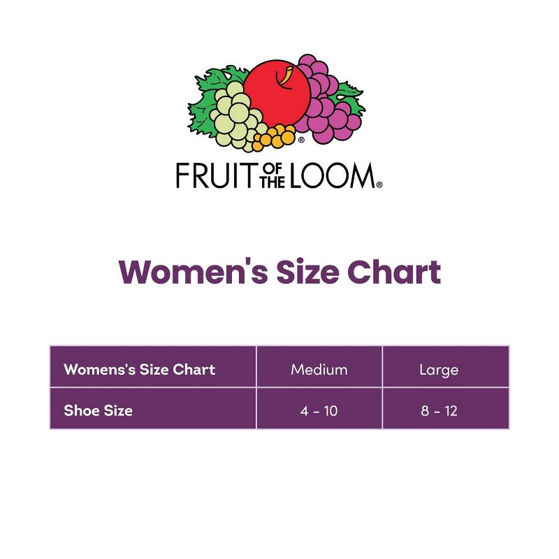 Fruit of the Loom Women's Beyond Soft 6pk No Show Socks - 4-10, 4 of 6