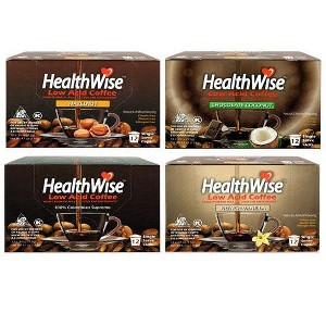 HealthWise Low Acid Flavored Variety Pack Keurig K-Cup Coffee Pods - 1 of 1