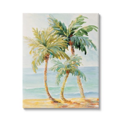 Stupell Industries Tropical Palm Trees on Coastal Beach Sand