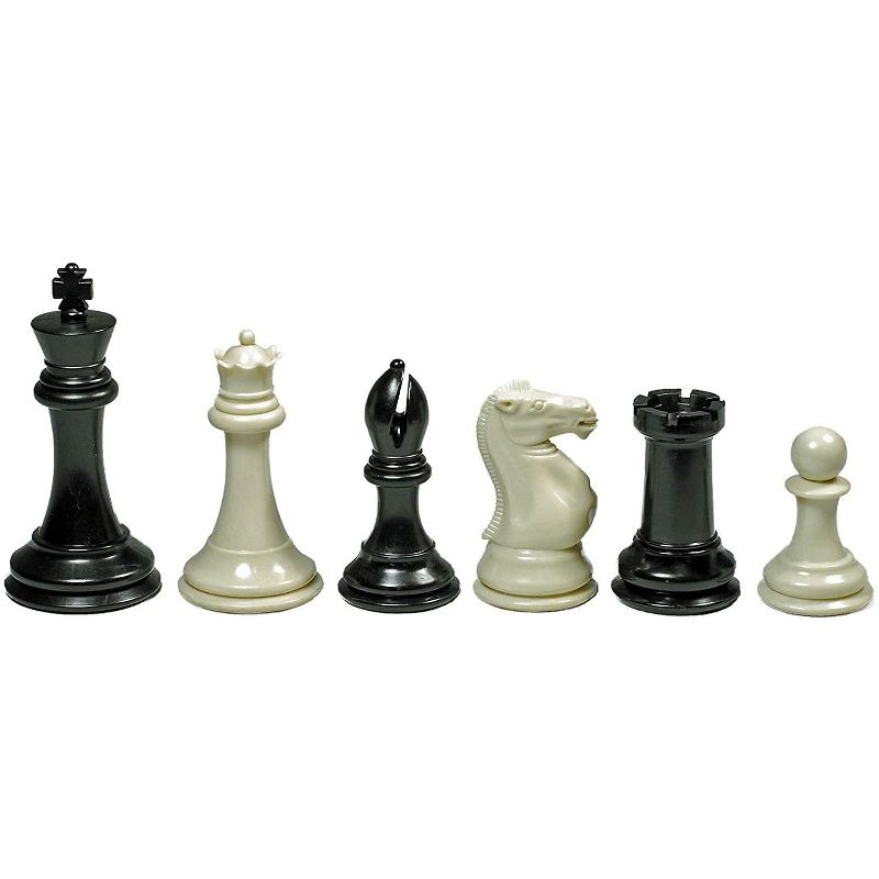 WE Games Triple Weighted Tournament Chess Set with Travel Bag - 4 in. King, 2 of 9