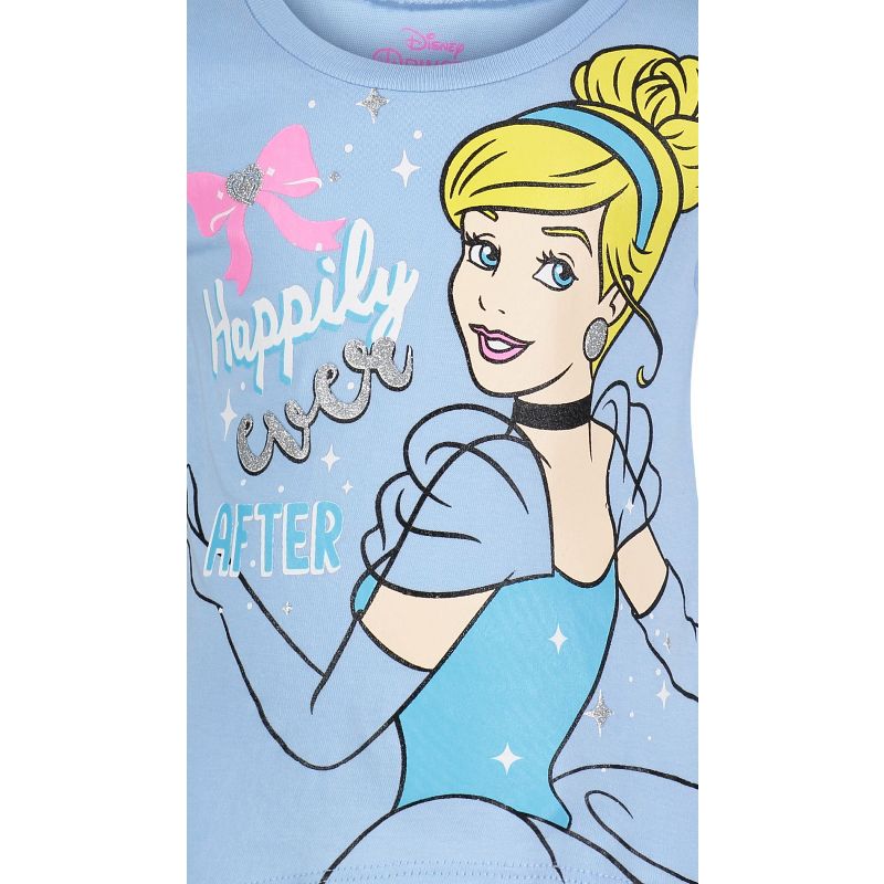 Disney Princess Belle Ariel Cinderella 4 Pack T-Shirts Infant to Big Kid, 4 of 10