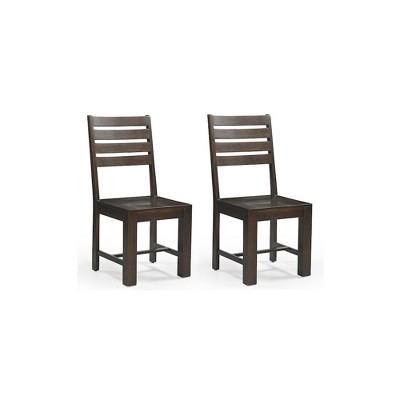 Taran Designs,Elyria Solid Wood Dining Chairs (Set of 2)