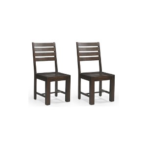 Taran Designs,Elyria Solid Wood Dining Chairs (Set of 2) - 1 of 4