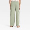 Girls' Pull-On Wide Leg Cargo Pants - Cat & Jack™ - 2 of 3