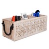 Mela Artisans 3-Slot Wooden Desk Organizer, White - 2 of 4