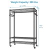 VIPEK R1 Plus Rolling Clothes Rack with Locking Wheels, Portable Closet Heavy Duty Garment Rack Metal Wardrobe - image 3 of 4