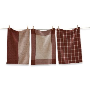Tag Mae Waffle Weave Dishtowel Set in Brick - 26" x 18" Kitchen Towels, Everyday Use, Machine Wash & Dry - 1 of 3