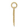 Black Bow Jewelry 14k Yellow Gold, Grace Collection, Satin Heart Initial J Pendant, 15mm - 2 of 4