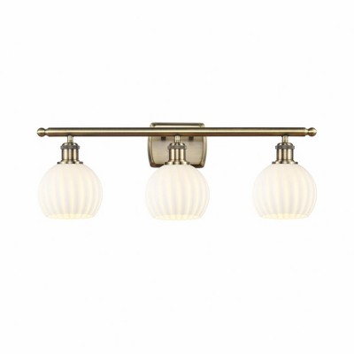 White Venetian - 3 Light Bath Vanity In Modern Style-9 Inches Tall and 26 Inches Wide