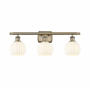 White Venetian - 3 Light Bath Vanity In Modern Style-9 Inches Tall and 26 Inches Wide - 1 of 1