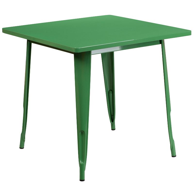 Flash Furniture Commercial Grade 31.5" Square Metal Indoor-Outdoor Table, 1 of 3