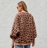 Women's Cozy Leopard Print Open Front Cardigan - Cupshe - 4 of 4