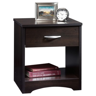 Beginnings Nightstand with Drawer & Open Shelf - Cinnamon Cherry - Sauder