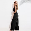 Women's Elegant Black Sleeveless Wide-Leg Jumpsuit - Cupshe - 4 of 4