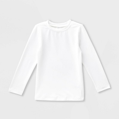 Toddler Long Sleeve Rash Guard Top - Cat & Jack™ White 3T