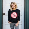 Simply Sage Market Women's Graphic Sweatshirt Love More Worry Less Checkered - 2 of 4