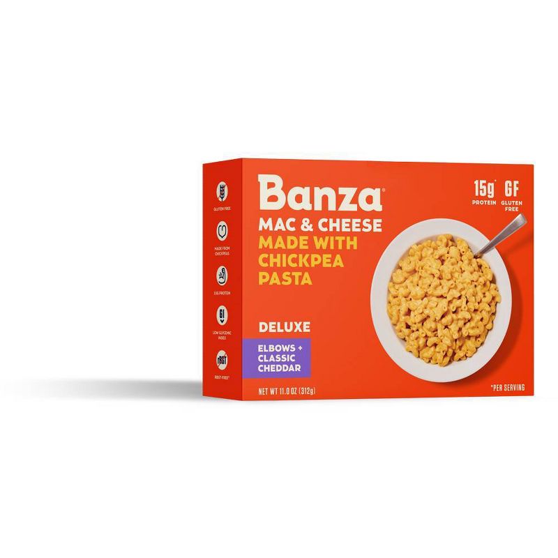 Banza Chickpea Mac and Deluxe Cheddar - 11oz, 1 of 8