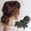 Unique Bargains Women's Elegant Floral Hair Clips 4.33"x2.36"x1.77" 1 Pc - 2 of 3