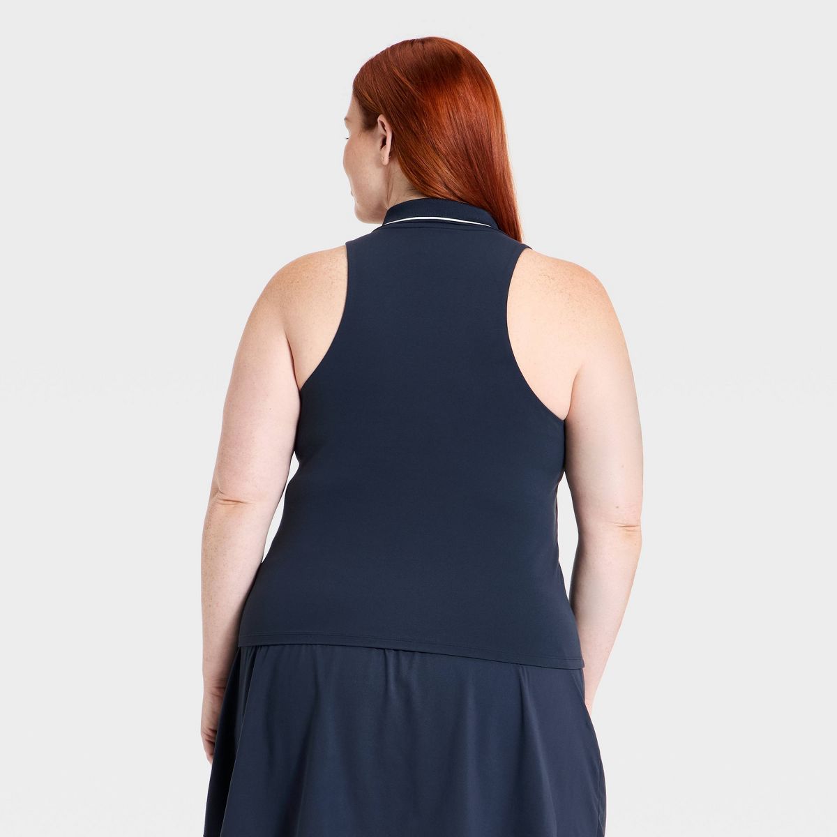 Women's Everyday Soft Tipped Scallop Polo Support Tank Top - All In Motion™ - thumbnail 7
