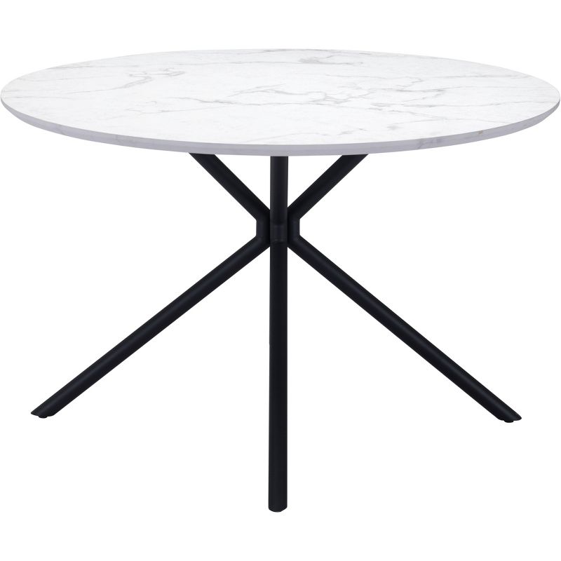 47.2&#34; Lois Round Dining Table White - ZM Home, 5 of 15