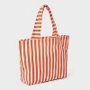 Canvas Beach Striped Tote Bag - Shade & Shore™ - 3 of 4