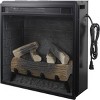Syemin Indoor Fireplaces 23 Inch Electric Fireplace 3D Log Set Insert, Free Standing Fireplace Heater for Indoor, Black, 24.1"*8.2"*20.2" - 2 of 4