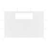VidaXL Gazebo Sidewalls with Windows 2 pcs White - 2 of 4