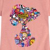 Girls' - Peanuts - Snoopy Silhouette Pattern Fitted Short Sleeve Graphic T-Shirt - 2 of 4
