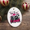 It’s the Best Time of the Year Psychedelic Rock n Roll Christmas Ornament, Classic Rockstar Theme| OrnamentallyYou - 4 of 4