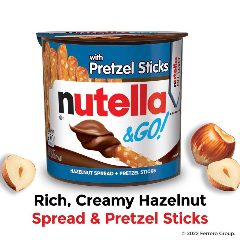 Nutella & Go! Hazelnut Spread & Pretzel Sticks - 1.9oz, 4 of 10