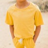 Kids' Organic Raglan T-shirt Ochre -  Jackalo - 3 of 4