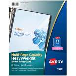 Avery Multi-Page Sheet Protectors, 8-1/2 x 11 Inches, Diamond Clear, Pack of 25