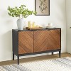 Eugen 47'' WideModern Storage  Sideboard with Adjustable Black Metal Legs | KARAT HOME - 2 of 4