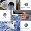 Acekool Boho Vintage Washable Area Rug, Soft Faux Velvet Non-Slip Carpet for Living Room Bedroom Kitchen Office, Easy Care - 4 of 4
