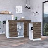 NicBex 3 Drawers Kitchen Island Cart with 1 Flexible Cabinet and 2 Shelves,Kitchen Island with Storage,Island Table for Kitchen - 2 of 4