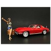 Hitchhiker 2 piece Figurine Set (Green Shirt) for 1/24 Scale Models by American Diorama - 4 of 4
