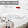PiccoCasa 90 GSM Solid Soft Envelope closure Microfiber Body Pillowcase - 4 of 4
