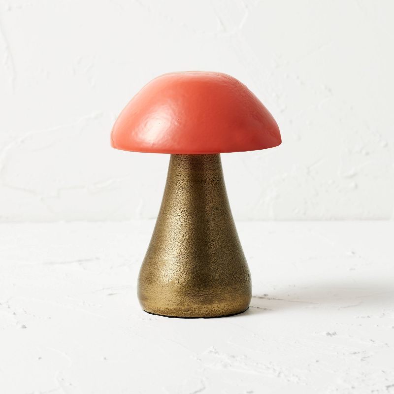Medium Mushroom Figure Orange/Gold - Opalhouse&#8482; designed with Jungalow&#8482;, 1 of 6