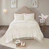 XIYUYEU Full/Queen Sheet Set, Tufted Cotton Chenille Medallion Fringe Coverlet Mini Set for Women, Men, Kids & Teens - 2 of 4