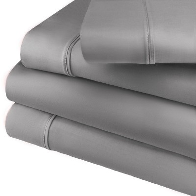 Luxury 800 Thread Count Solid Deep Pocket Cotton Blend Bed Sheet Set by Blue Nile Mills
