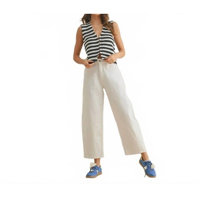 Women's Loose Fit Denim Trouser - MIOU MUSE